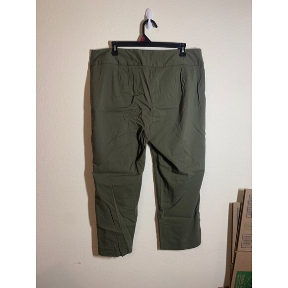 Lane Bryant Business Casual Pants Slacks Trousers Green Office Women's Size 16 - Picture 3 of 5